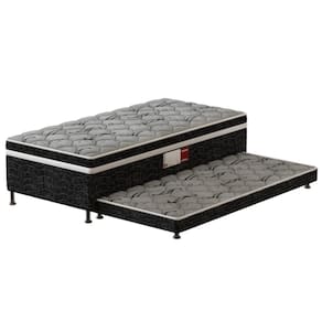 Cama Box Conjugada Solteiro Platinum com Cama Auxiliar 43x88x188cm - Ponta de Estoque 21