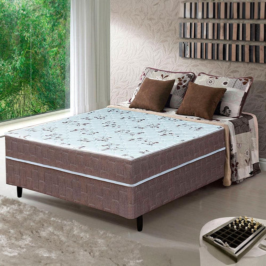 Cama Box Conjugada Casal New Florença com Molas Ensacadas 55x138x188cm - Ponta de Estoque 21