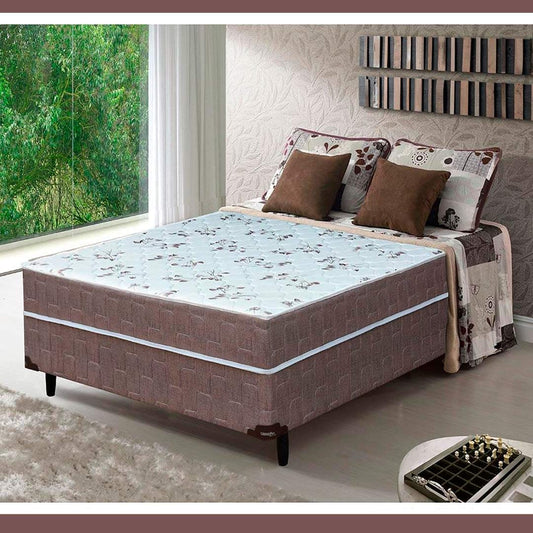 Cama Box Conjugada Casal New Florença com Molas Ensacadas 55x138x188cm - Ponta de Estoque 21