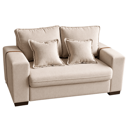 Sofá Fixo Napoli 1.5m Linho Premium - P21 Outlet
