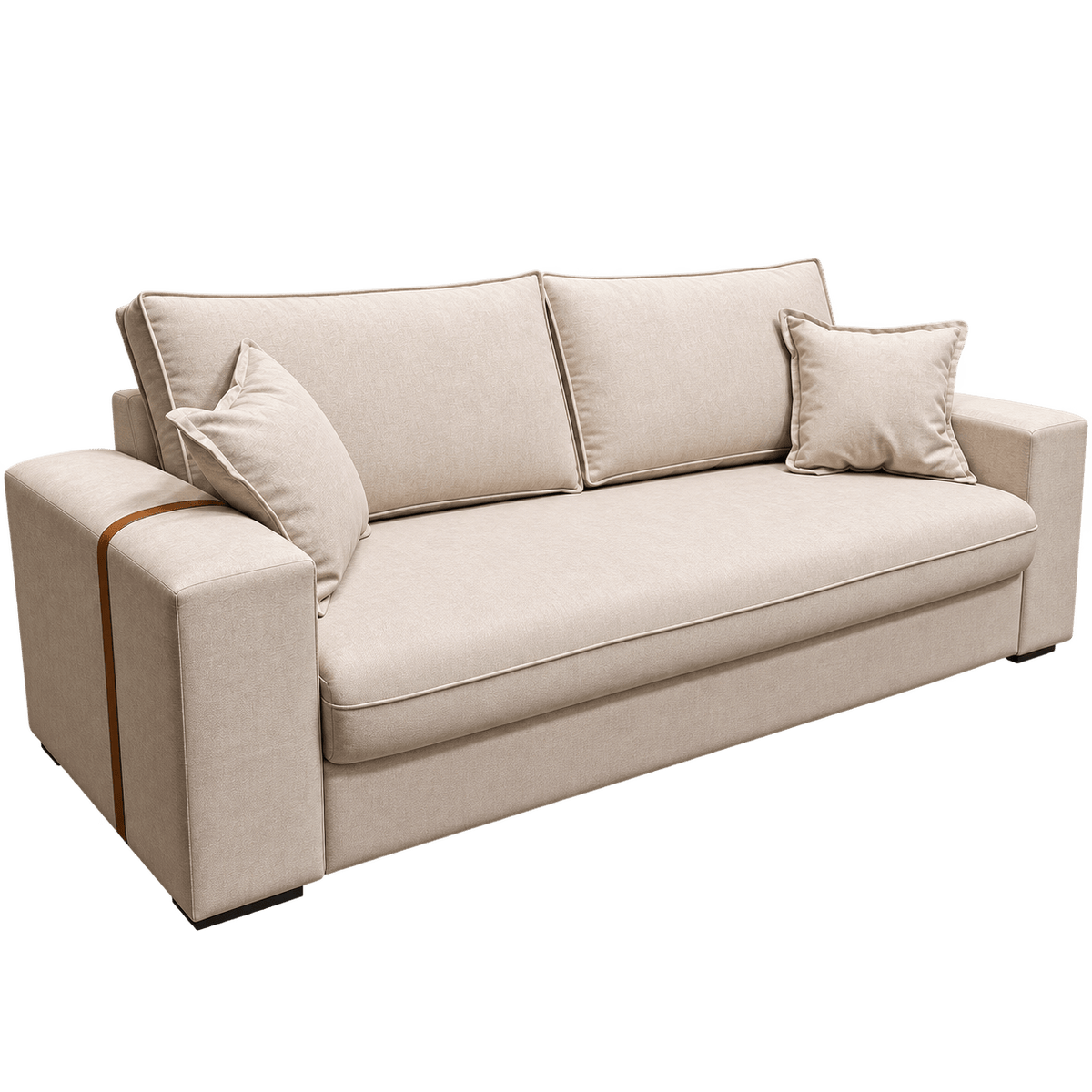Sofá Fixo Napoli 2m Linho Premium - P21 Outlet