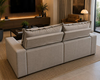 Sofá Retrátil e Reclinável Torino Linho Premium - P21 Outlet